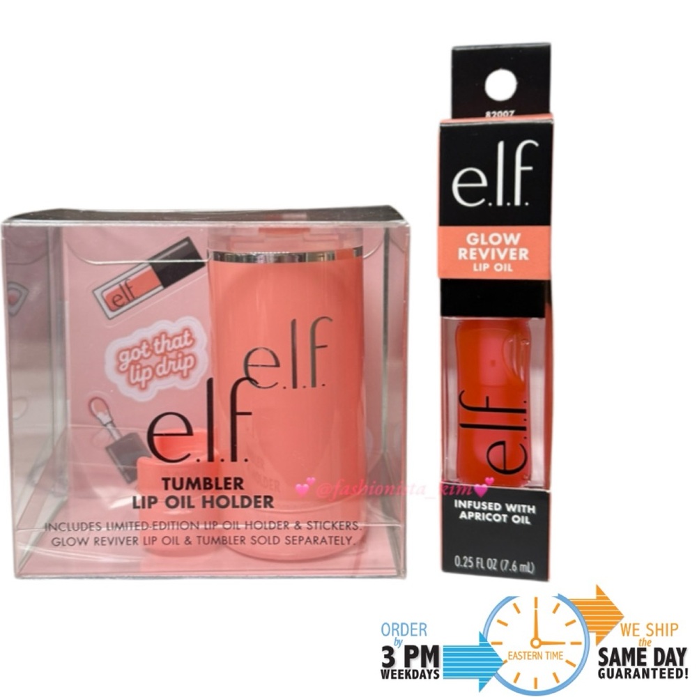 ELF lip oil attachment & Lip oil bundle - coral fixation
New in box